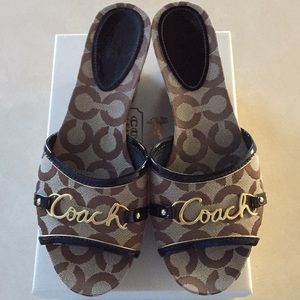 Used Coach wedge Sandals